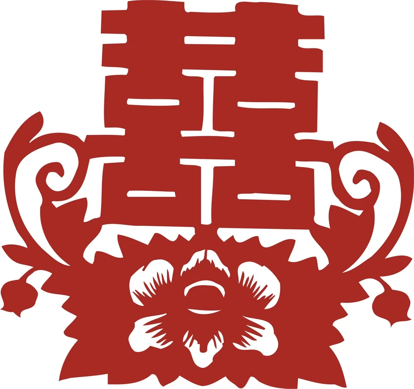 中国风中式传统喜庆民俗人物动物窗花剪纸插画边框AI矢量PNG素材【2916】